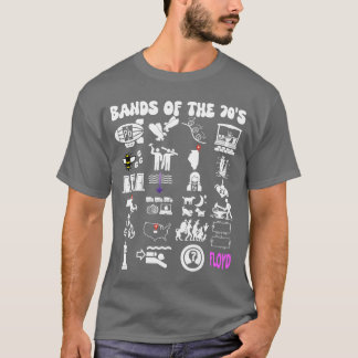 Grappige Nerdy Iconische Pop Rock Bands uit de Jar T-shirt