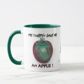 Grappige nerdy opvoeders Apple Mok (Links)