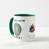 Grappige nerdy opvoeders Apple Mok (Voorkant links)