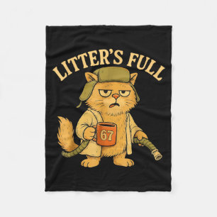 Grappige nest vol kattenparodie 67 zes zeven meme fleece deken