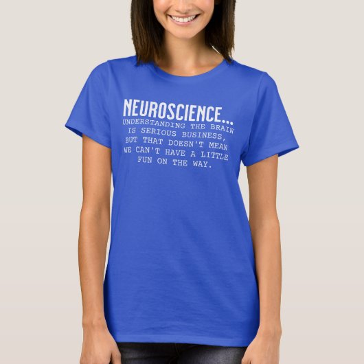 Grappige neurowetenschap definitie neuro verpleegk t-shirt (Voorkant)