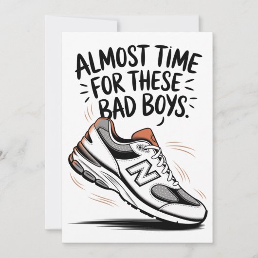 Grappige New Balance Verjaardagen Vaderdag Nieuwe  Kaart (Voorkant)