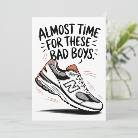 Grappige New Balance Verjaardagen Vaderdag Nieuwe  Kaart (Staand voorkant)