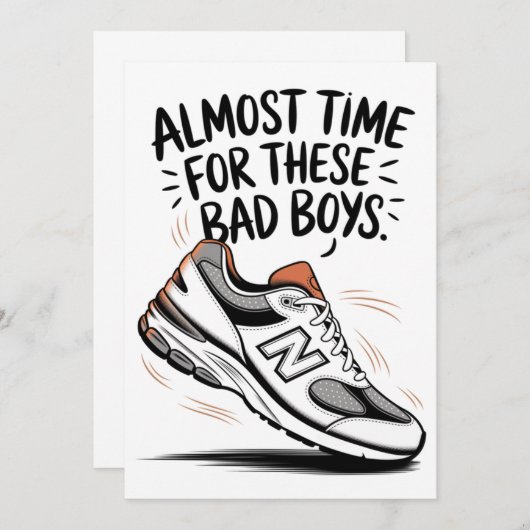 Grappige New Balance Verjaardagen Vaderdag Nieuwe  Kaart (Voorkant / Achterkant)