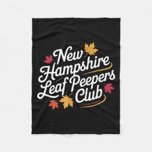Grappige New Hampshire Leaf Er's Club Herfst Blad Fleece Deken