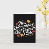 Grappige New Hampshire Leaf Er's Club Herfstbladva Kaart (Gele Bloem)