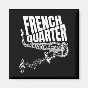Grappige New Orleans Mardi Gras Jazz Saxofoon  Magneet