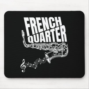 Grappige New Orleans Mardi Gras Jazz Saxofoon Muismat