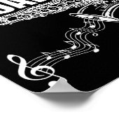 Grappige New Orleans Mardi Gras Jazz Saxofoon Poster (Hoek)