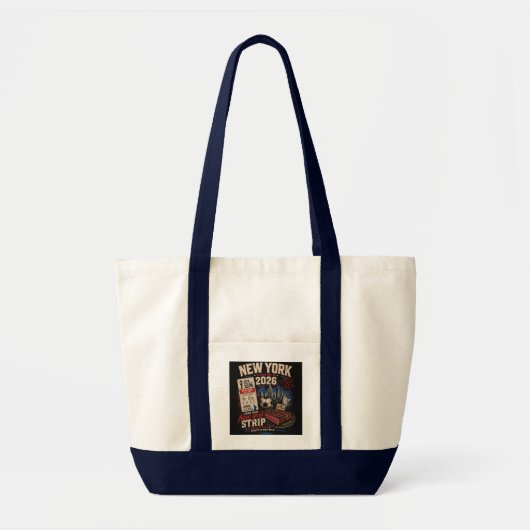 Grappige New York Strip Voetbal Tote Bag (Voorkant)