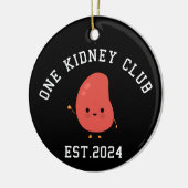 Grappige niertransplantatie één nierclub keramisch ornament (Links)