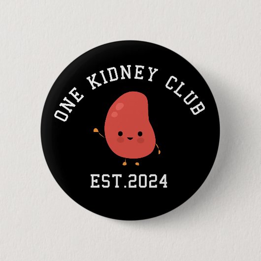 Grappige niertransplantatie één nierclub ronde button 5,7 cm (Voorkant)