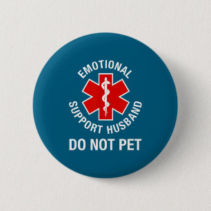 Grappige Niet-Huisdier Emotionele Ondersteuning Ec Ronde Button 5,7 Cm
