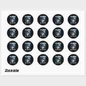 Grappige Niet Meer Menier Nette Kerel Alpha Wolf M Ronde Sticker (Vel)