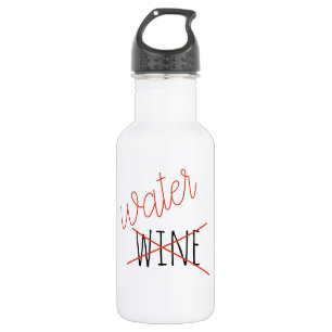 Grappige Niet Wijn Drinkende Waterfles Humor