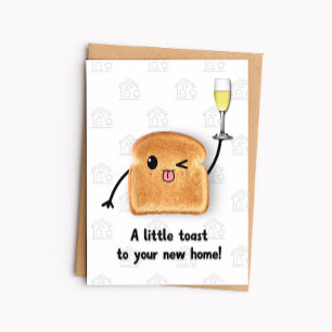Grappige Nieuw Huis Kaart - Proost Op Jouw Nieuwe