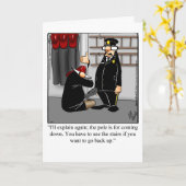 Grappige nieuwe baan gefeliciteerd Kaart (Gele Bloem)