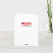 Grappige nieuwe baby gefeliciteerd kaart (Achterkant)