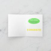 Grappige nieuwe baby gefeliciteerd kaart (Binnen)