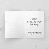 Grappige nieuwe baby kaart (Binnen)