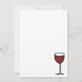 Grappige nieuwe huis wijn aankondiging (Achterkant)