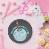 Grappige nieuwe maan astronomie papieren bordje (Feest)