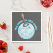 Grappige nieuwe maan astronomie servet (Insitu)