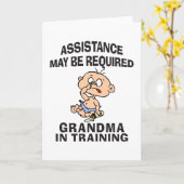 Grappige Nieuwe Oma Kaart (Gele Bloem)