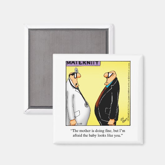 Grappige nieuwe ouders Humor magneten (Voorkant / Achterkant)