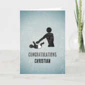 Grappige nieuwe papa - Baby verschoont vaderschap Kaart (Voorkant)