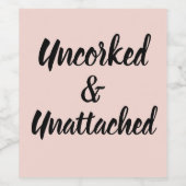 Grappige nieuwe single break-up echtscheidingsfees wijn etiket (Enkel label)