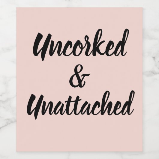 Grappige nieuwe single break-up echtscheidingsfees wijn etiket (Enkel label)