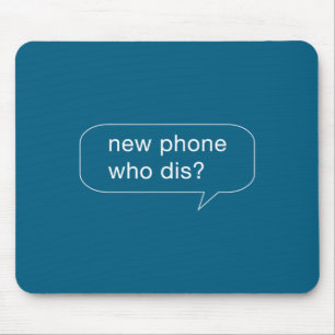 Grappige Nieuwe Telefoon Wie Is Dit Voor Mensen Me Muismat