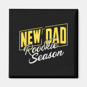 Grappige Nieuwe Vader Rookie Seizoen Trotse Vaders Magneet