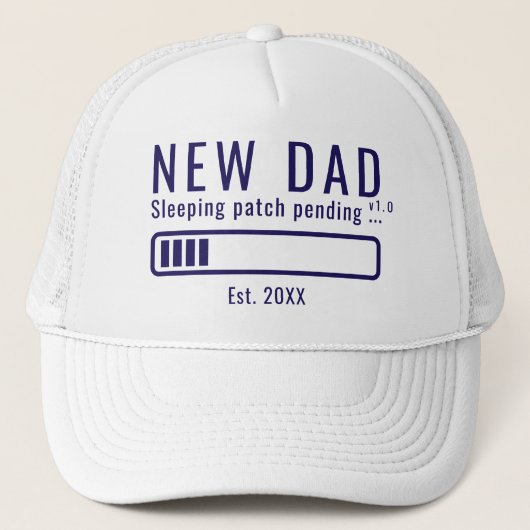 Grappige nieuwe vader slaap patch in behandeling B Trucker Pet (Voorkant)