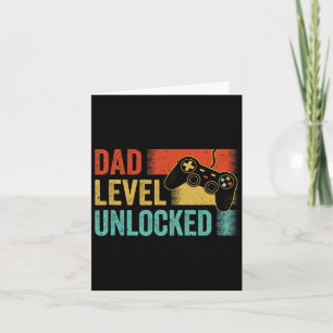 Grappige nieuwe vader vaders dag papa niveau ontgr kaart