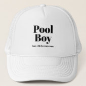 Grappige Nieuwigheid Baseball POOL BOY strik chick Trucker Pet (Voorkant)