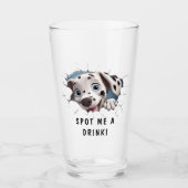 Grappige Nieuwigheid Cartoon Dalmatiër Glas Lange (Voorkant)