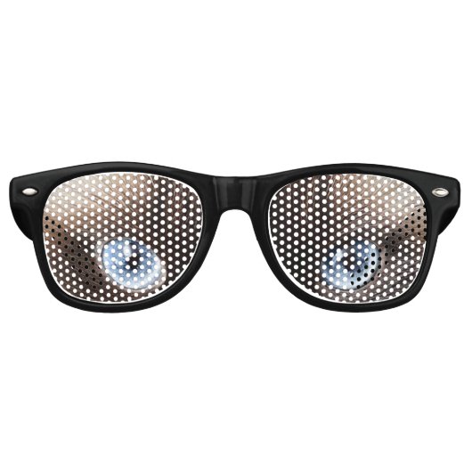 Grappige nieuwigheid gekke kat ogen retro zonnebril (Voorkant)