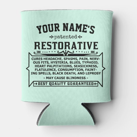 Grappige nieuwigheid gepersonaliseerde Cure-All  C Blikjeskoeler (Voorkant)