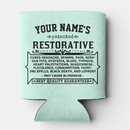 Grappige nieuwigheid gepersonaliseerde Cure-All  C Blikjeskoeler (Achterkant)