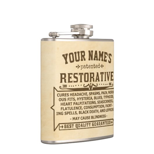 Grappige nieuwigheid gepersonaliseerde cure-all Vi Heupfles (Rechts)