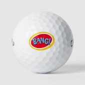 Grappige nieuwigheid grote print bang golfballen (Voorkant)