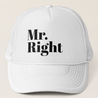 Grappige Nieuwigheid Honkbal MR. RIGHT Trucker Pet