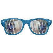 Grappige nieuwigheid Nerdy Crazy Blowfish Eyes Retro Zonnebril (Voorkant)