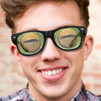 Grappige nieuwigheid nerdy gek kikker ogen retro zonnebril