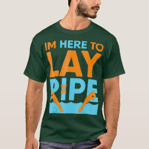 Grappige nieuwigheid om leidingbuizen te leggen t-shirt