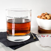 Grappige nieuwigheid papa's maatregel whisky glas