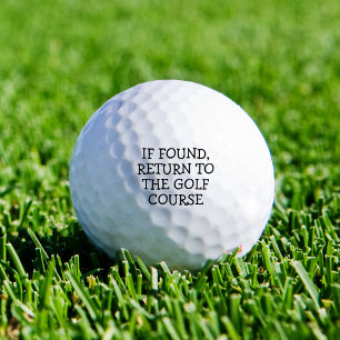 Grappige Nieuwigheid Verloren Golfbal Motto Eenvou Golfballen