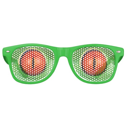 Grappige nieuwigheid wilde dier hagedis gekko ogen retro zonnebril (Voorkant)